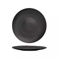 Luzerne Black Lava Round Flat Plate 275mm