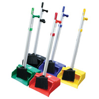Edco Contractor Lobby Pan & Brush Set - Black