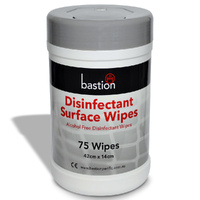 Bastion Disinfectant Surface Wipes 42x14cm - 75 sheets