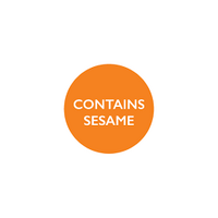 Food Advisory Label - Contains Sesame, 25mm circle, 1000 roll