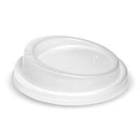 Bio Pak Large Clear PLA Lid 90mm Lid Carton 1000