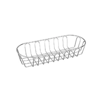 Rectangular Chrome Bread Basket 355x145mm