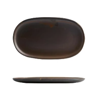 Moda Rust Oval Plate 355mm