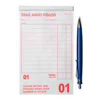 Duplicate Takeaway Docket Book Tear 50pk - Large