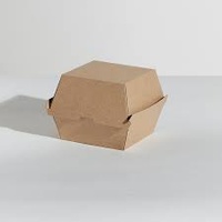 High Burger Box/Brown Corrugated 50 Sleeve