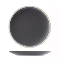 Utopia Forma Charcoal round coupe plate 265mm