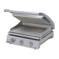 Roband 8 Slice Grill Station Ribbed Top Plate & Smooth Bottom 2300w GSA810R
