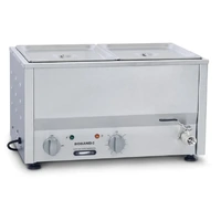 Roband Counter Top Bain-Marie c/w 2 x 1/2 size 100mm pan & Lid