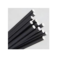 Eco-Straw Paper Straw Plain Black