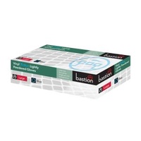 Bastion Glove - Vinyl, Lightly Powdered, Clear, Large