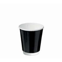 Black Airwall Cup 12oz Sleeve 25Pk