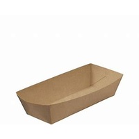 Rediserve Brown Kraft Paper Hot Dog Tray Ctn 250