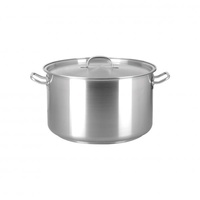 Saucepot-18/10 30lt 400x240mm w/lid elite