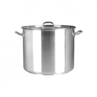 Stockpot-18/10 25.5lt 320x320mm w/lid elite