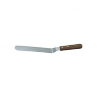 Chef Inox Spatula--Cranked S/S 150x27mm 6" Wood Handle