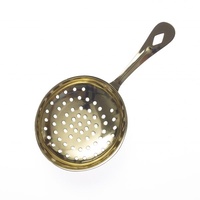 Gold Plated Ice Scoop/Julep Round Perforated