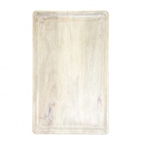 Mangowood Serving Board White Rectangle 360x180x15mm