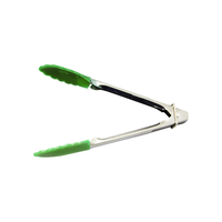 Chef Inox Tong Utility 180mm Silicone Head Green
