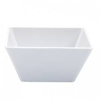White Melamine Square Bowl 90x90x55mm