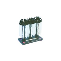 Triple Glass Brush With Suction Cups