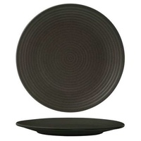 Zuma Charcoal Round Ribbed 265mm Plate