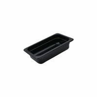 Black Food Pan 1/4 size 4"