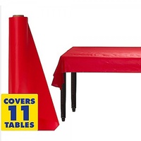Plastic Table Cover Red 1.22m x 30.48m