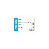 Prep Label - Monday - 73 x 48mm Removable, roll of 250