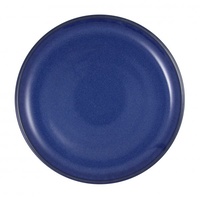 Artistica Round Plate 270mm Reactive Blue Rolled Edge