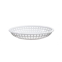 Coney Is-Plastic Serving Basket Oval White