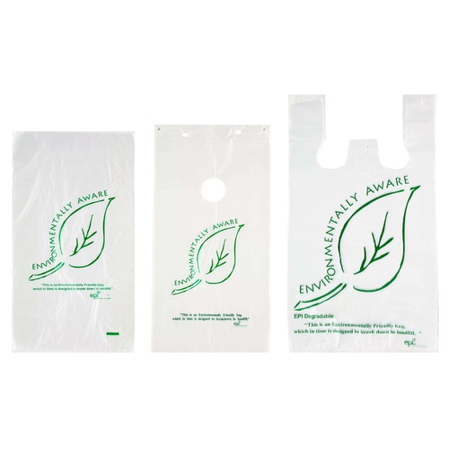 Medium White Reusable Plastic Bag Sleeve 100