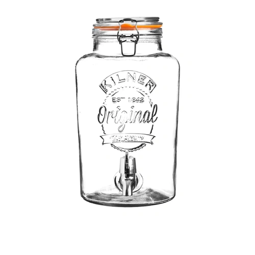Kilner Round Drink Dispenser Jar with Dispensing Tap 5L