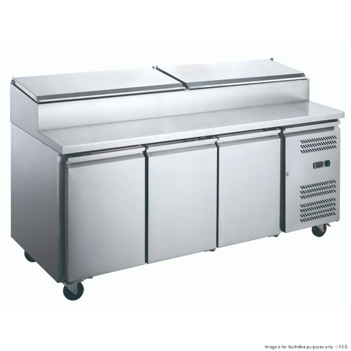 FED-X S/S Three Door Sandwich Counter - XSS7C18S3V