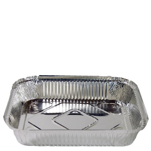 Capri Foil Container Rectangular Large Catering Silver 3Kg 200 Ctn (C-FC488)