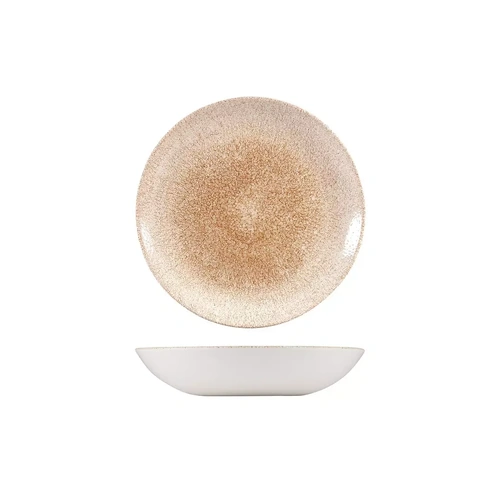 Churchill Round Coupe Bowl Raku Garnet Orange 182mm