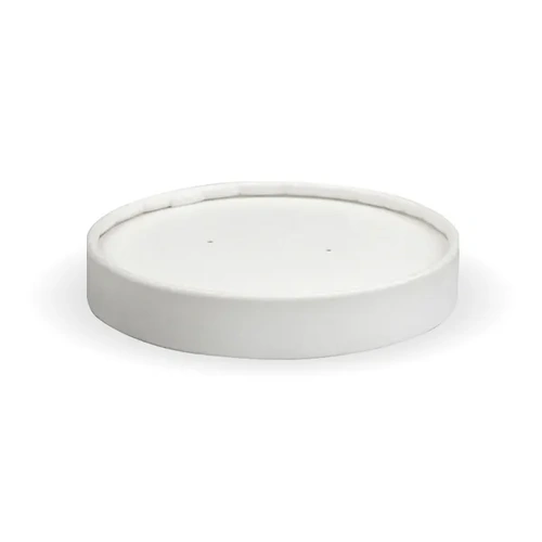 8oz White paper Biobowl Lid 500/carton