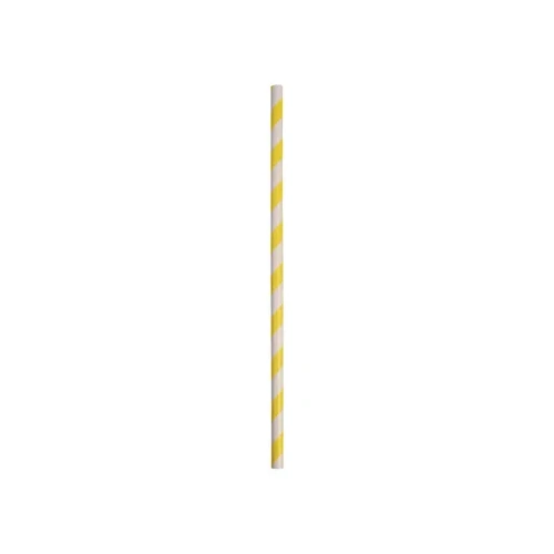 Regular Yellow & White Straw 250Pk