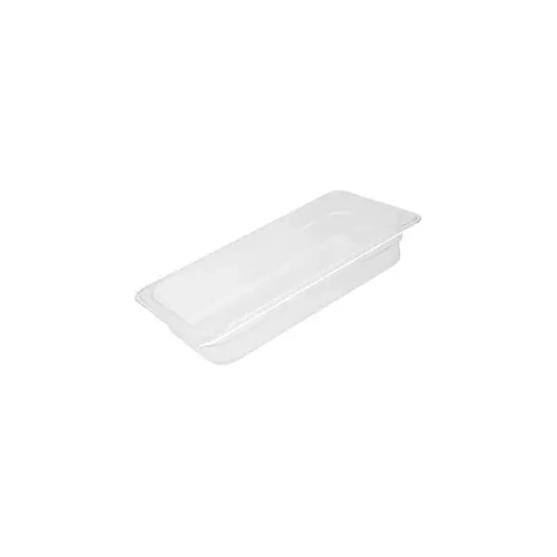 1/3 Size Clear Polycarbonate Food Pan (100mm D, 3.57lt) Trenton 