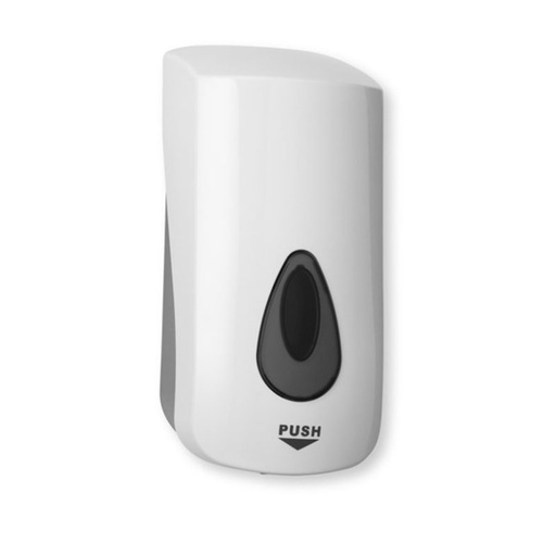 White Plastic Refillable Soap Dispenser ABS 1LT Manual 
