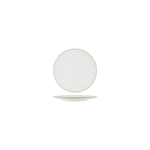 Soho Round Plate White Pebble 160mm