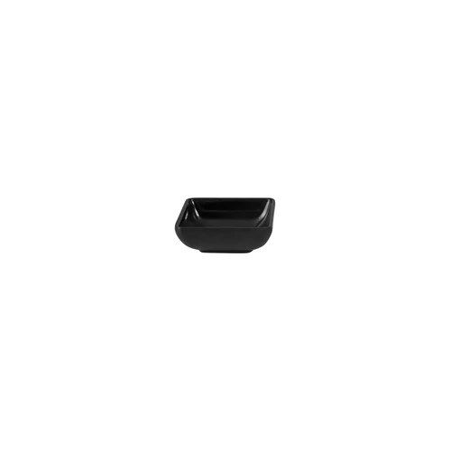 Square Black Melamine Low Sauce Dish 70x70mm