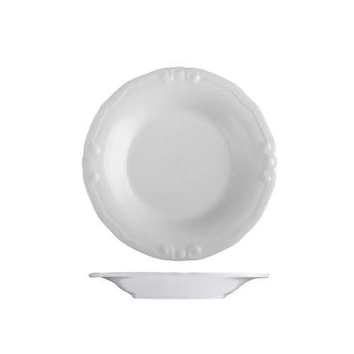 ID Fine Tiffany Round Deep Plate Scalloped Plate 170mm