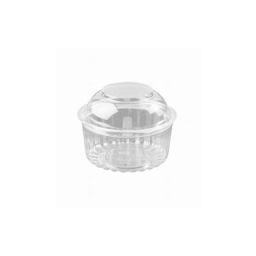 Showbowl 8oz Round Plastic Clear Dome Lid 250 Carton 