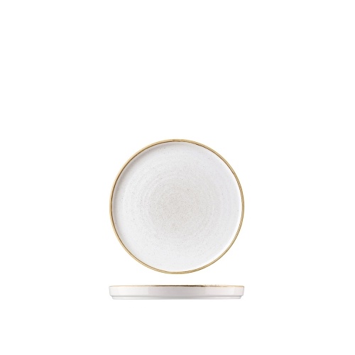 Churchill Stonecast White Round Plate Walled 210mm