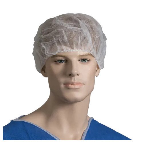 Polypropylene Crimped Beret, 21", White - 100ctn