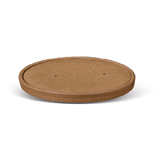 Paper Lid Coated 150mm (Fits 25oz) 25PK