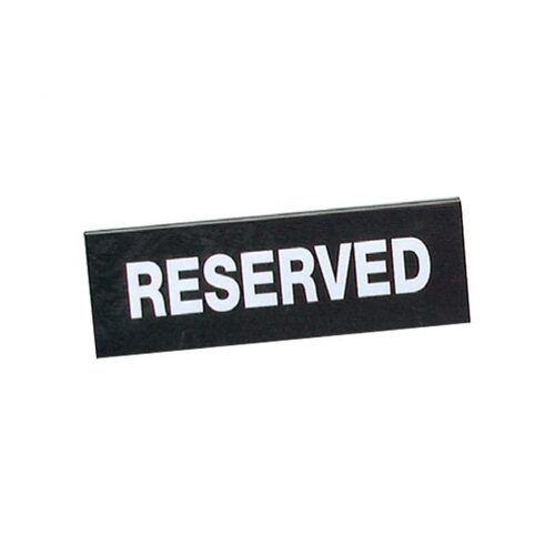 Chef Inox Reserve Double-Sided Sign Black