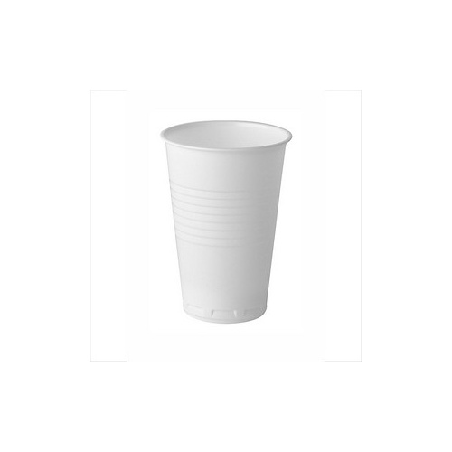 200ml Plastic Cup - White 50pk