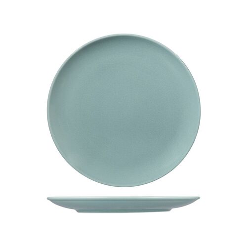 Vintage Round Coupe Plate Blue 210mm