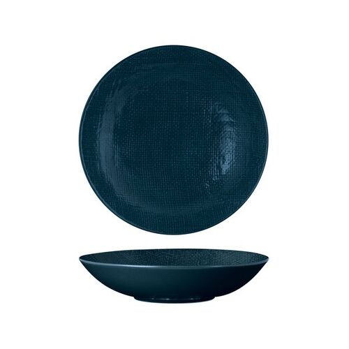 Luzerne Linen Navy Blue Round Share Bowl 230mm